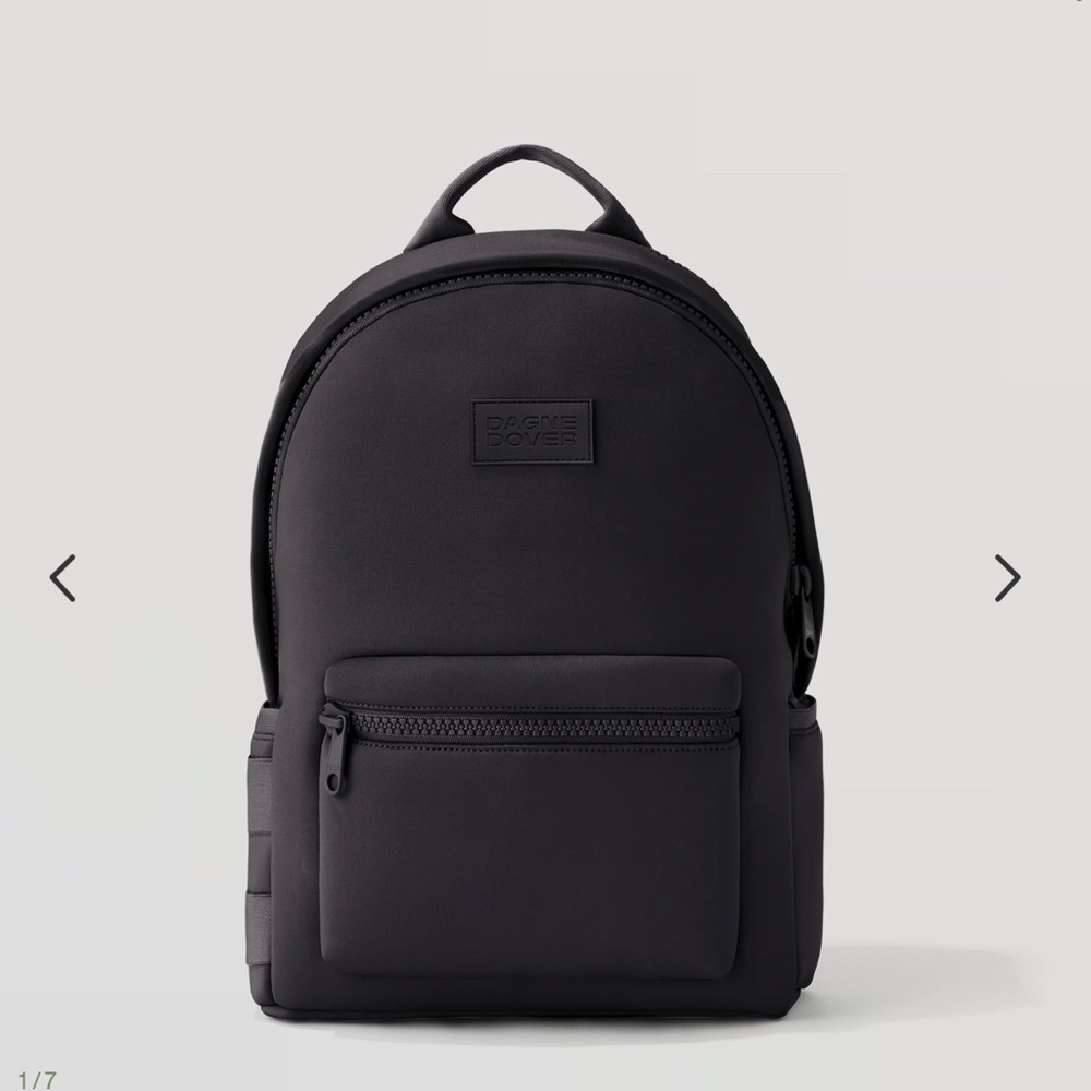 Dagne Dover Black Neoprene Mini Backpack